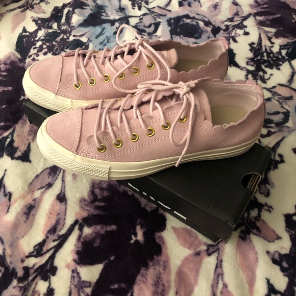 Pink Suede Converse Size 7 NIB - Picture 6 of 9